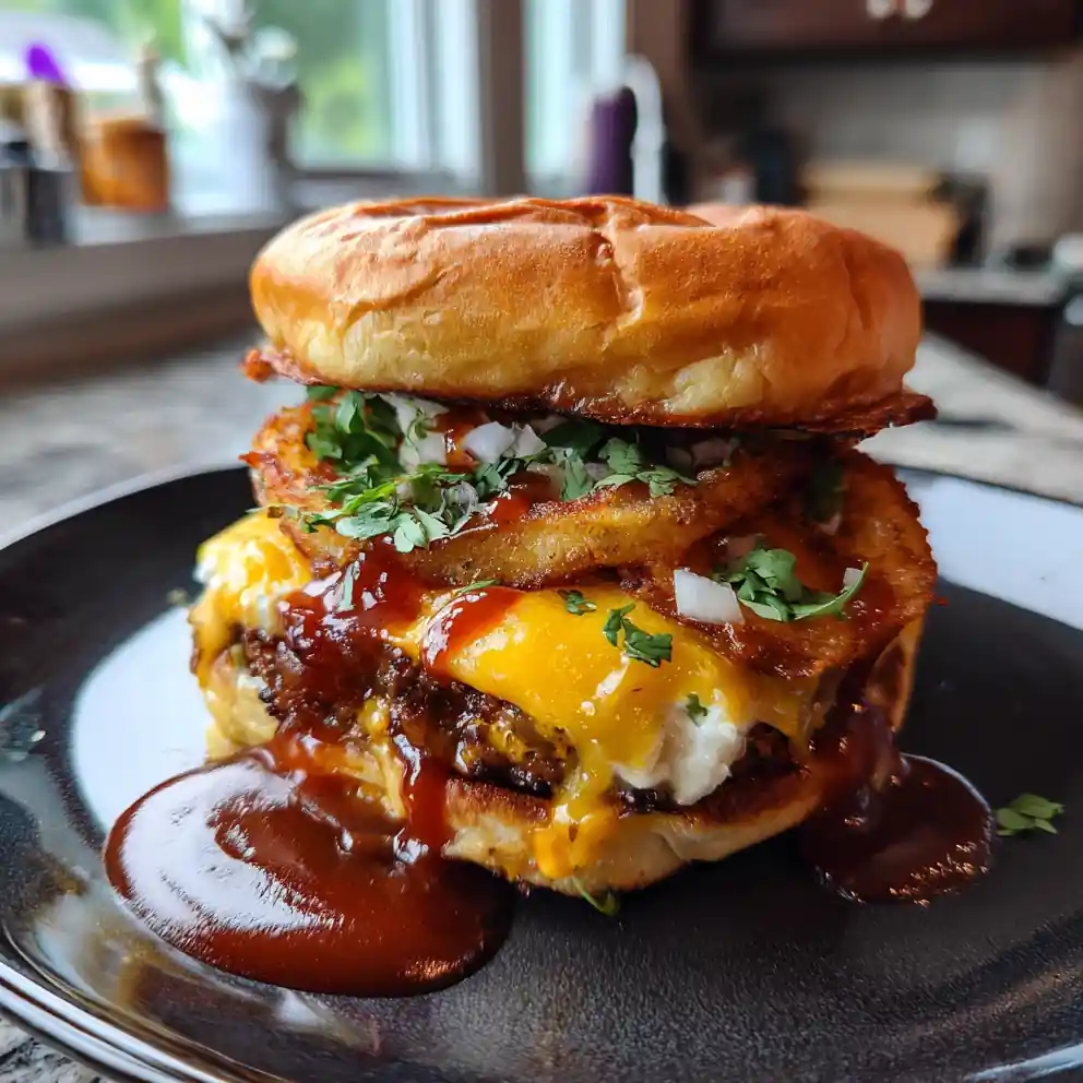 Crockpot Cheeseburgers With Herb Cream Cheese Swirl 4 Crockpot Cheeseburgers with Herb Cream Cheese Swirl