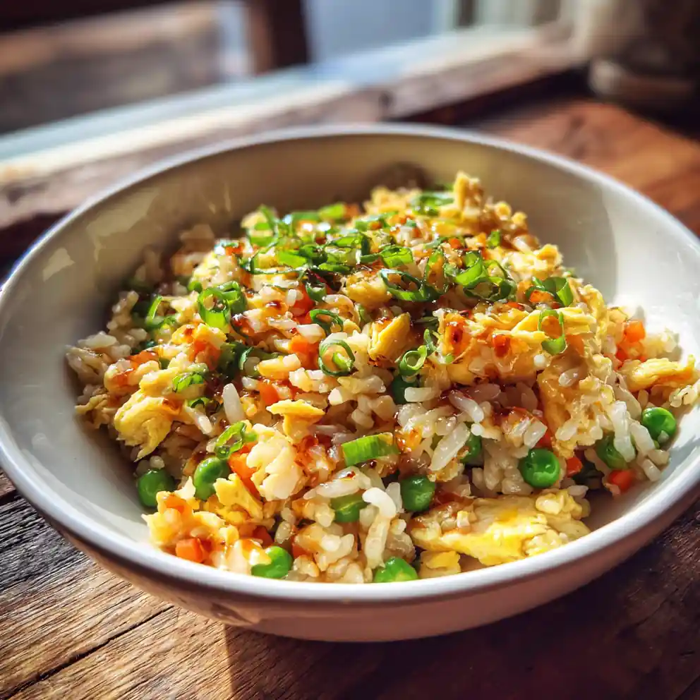 Egg Fried Rice With Black Garlic Caramel Swirl 4 Egg Fried Rice with Black Garlic Caramel Swirl