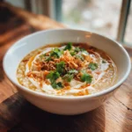 Ginger Chicken Rice Soup With Coconut Lime Cream Swirl 4 Ginger Chicken Rice Soup With Coconut Lime Cream Swirl 1767823258.3362331