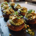 Green Pistachio Pesto Stuffed Mushroom Eyeballs 6 Green Pistachio Pesto Stuffed Mushroom Eyeballs 1767808226.8796306