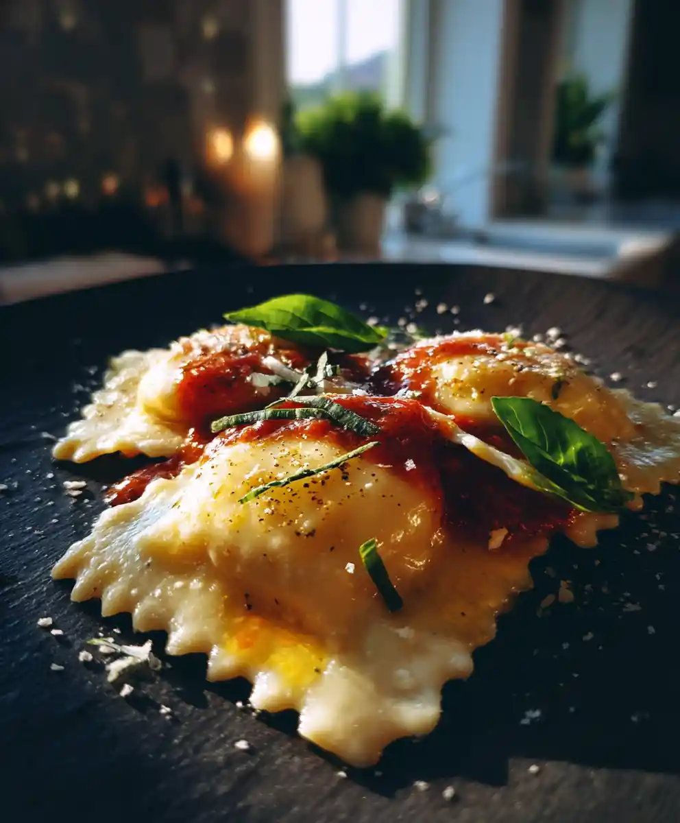 Lemon Basil Ricotta Ravioli With Roasted Tomato Asparagus Sauce 5 Lemon Basil Ricotta Ravioli with Roasted Tomato Asparagus Sauce