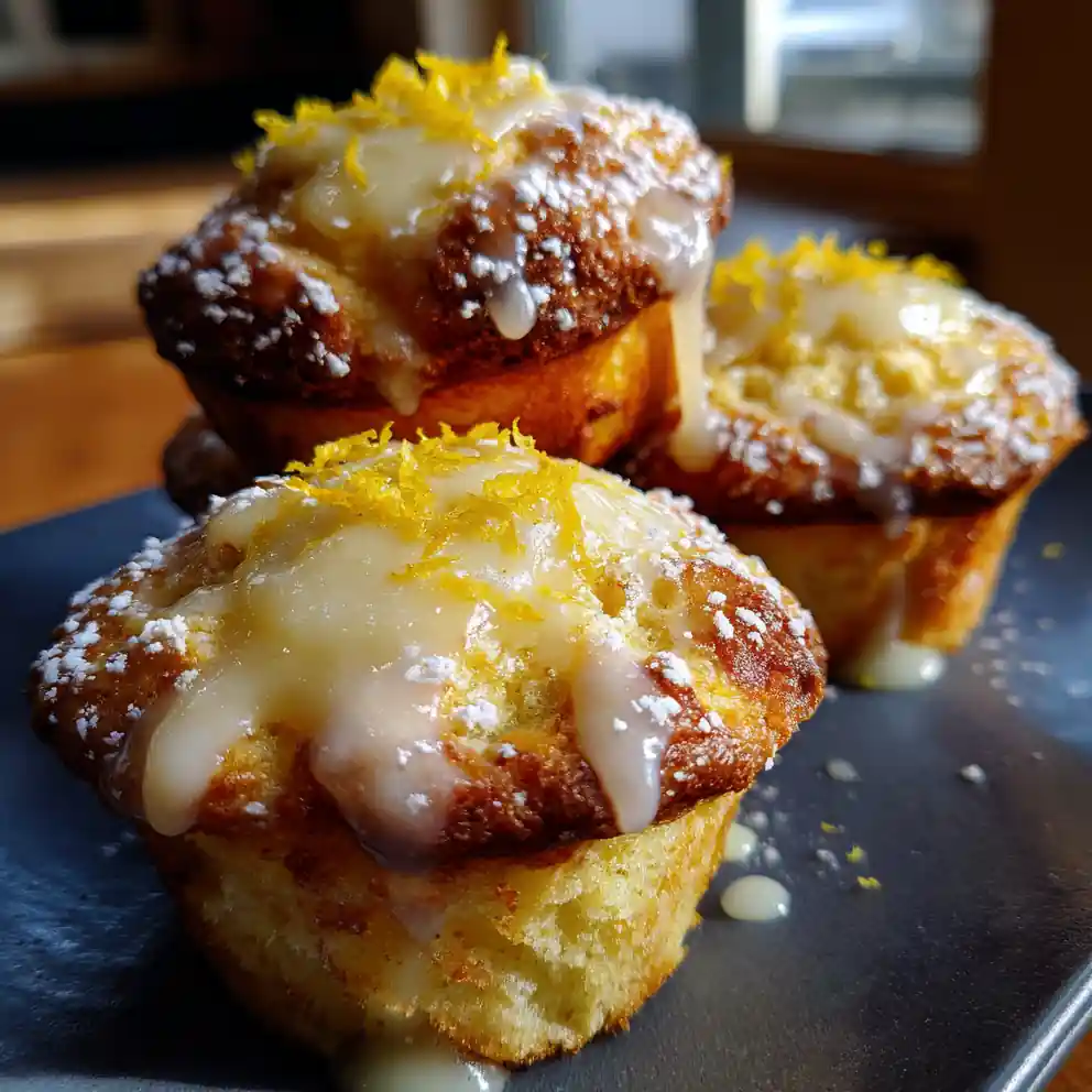 Lemon Cream Cheese Muffins With Lemon Curd Swirl 1767848913.876046