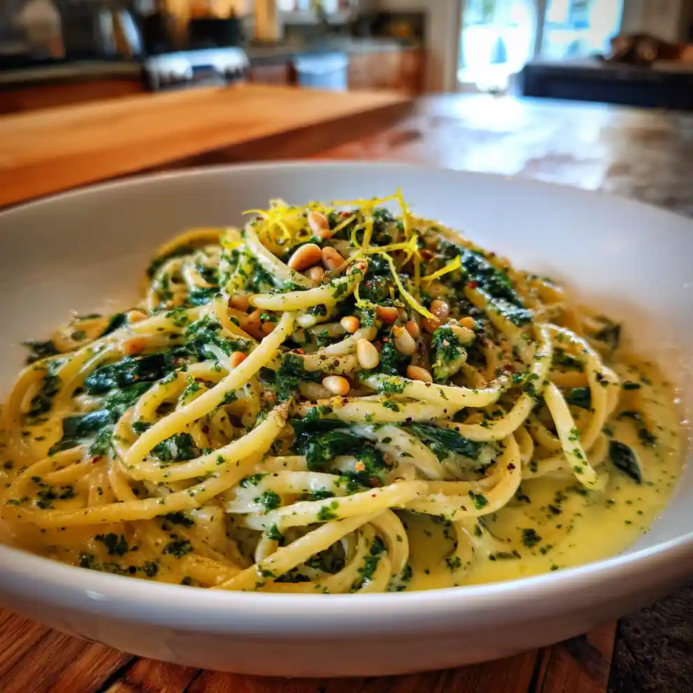 Lemon Ricotta Pasta With Spinach And Pesto Swirl 4 Lemon Ricotta Pasta with Spinach and Pesto Swirl
