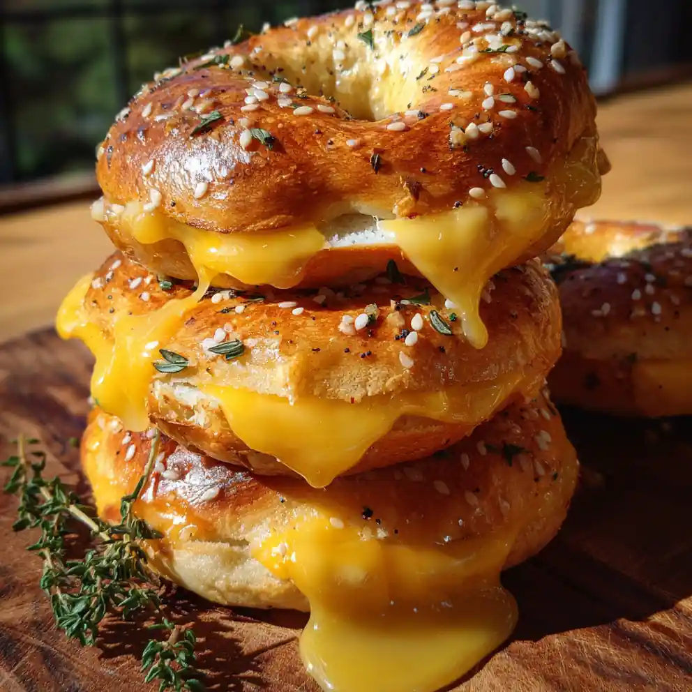 Low Carb Almond Flour Bagels With Cheddar Cheese Swirl 4 Low Carb Almond Flour Bagels with Cheddar Cheese Swirl