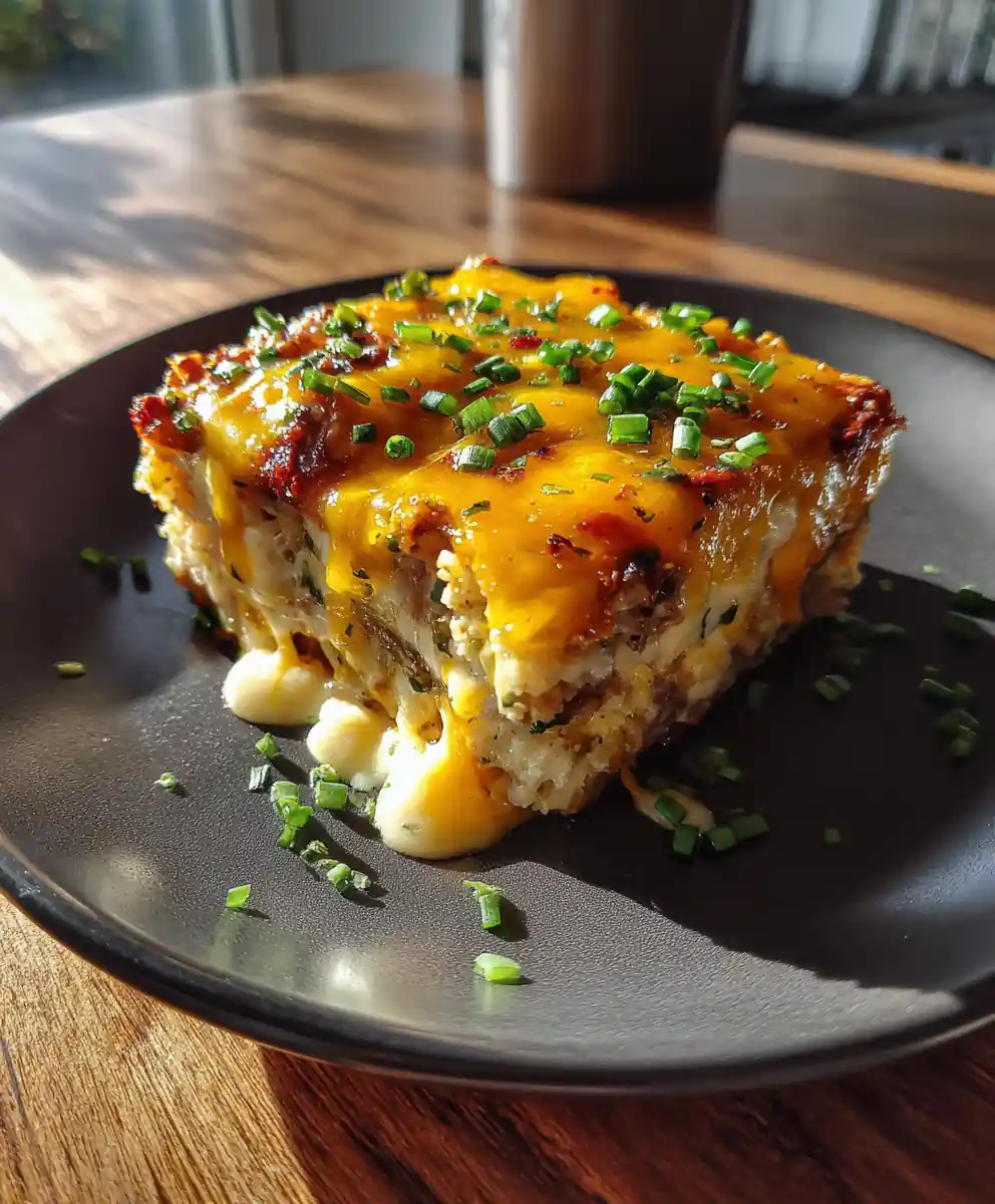 Low Carb Turkey Smoked Cheeseburger Casserole With Garlic Cheddar Swirl 5 Low Carb Turkey Smoked Cheeseburger Casserole with Garlic Cheddar Swirl
