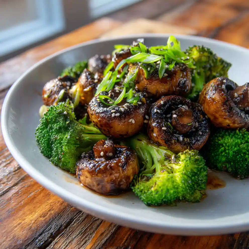 Miso Brown Butter Sauteed Mushrooms & Broccoli 3 Miso Brown Butter Sauteed Mushrooms Broccoli 1767836038.0610383