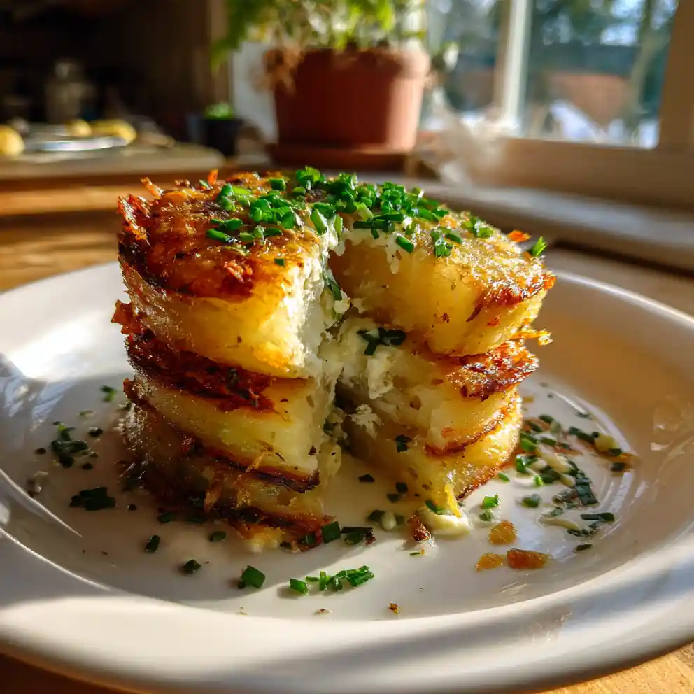 Parmesan Potato Stacks In Muffin Tins With Lemon Thyme Goat Cheese Center 3 Parmesan Potato Stacks In Muffin Tins With Lemon Thyme Goat Cheese Center 1767838855.7083526