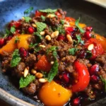 Pomegranate Glazed Mediterranean Ground Beef Stir Fry 6 Pomegranate Glazed Mediterranean Ground Beef Stir Fry 1767791140.6964777