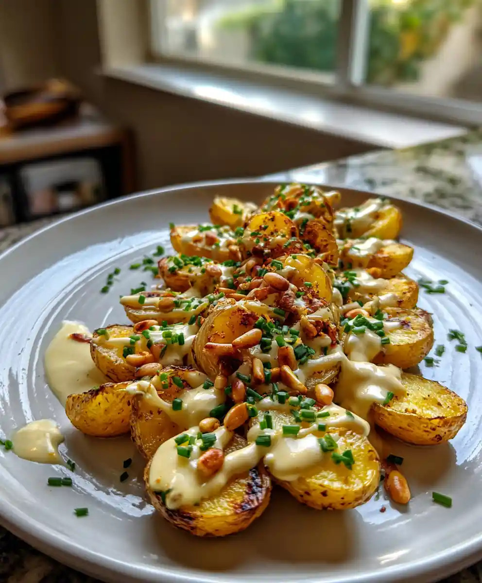 Roasted Baby Potatoes With Lemon Garlic Cream Sauce 5 Roasted Baby Potatoes with Lemon Garlic Cream Sauce