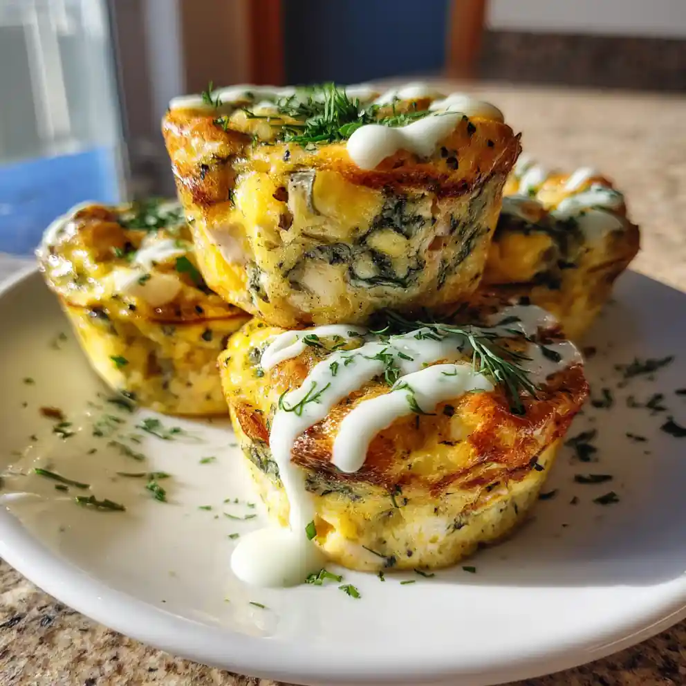 Savory Spinach And Cheddar Egg Bites With A Herb Cream Cheese Swirl 4 Savory Spinach and Cheddar Egg Bites with a Herb Cream Cheese Swirl