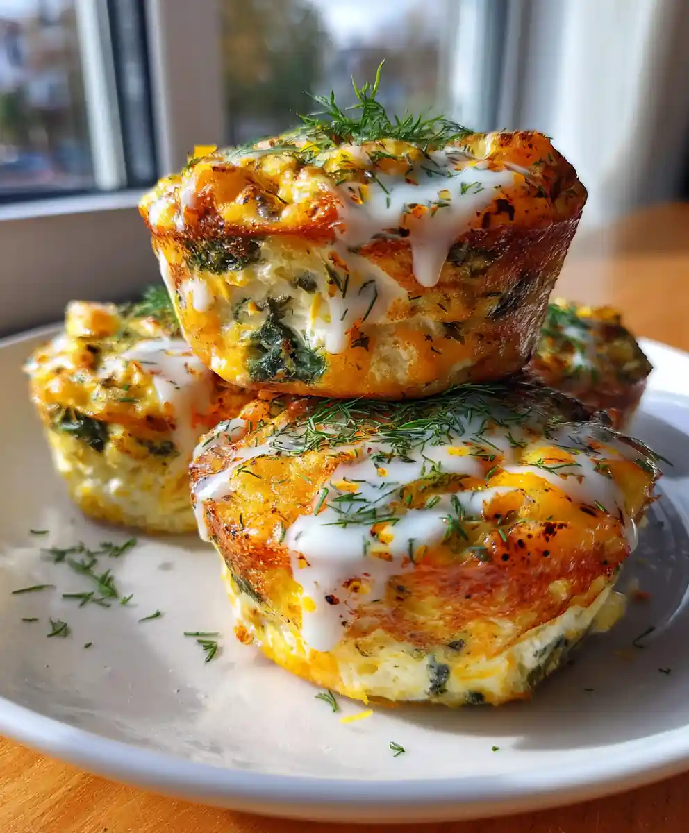 Savory Spinach And Cheddar Egg Bites With A Herb Cream Cheese Swirl 5 Savory Spinach and Cheddar Egg Bites with a Herb Cream Cheese Swirl