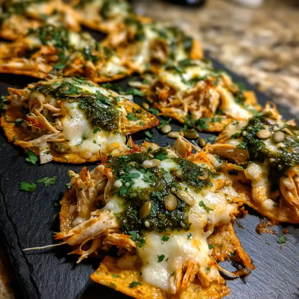 Slow Cooked Creamy Chicken Nachos With Roasted Poblano Corn Crema 1767836419.5057528