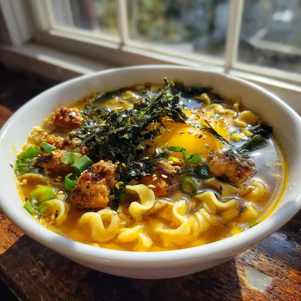 Slow Cooker Ramen Noodles With Miso Garlic Butter Swirl 4 Slow Cooker Ramen Noodles with Miso Garlic Butter Swirl
