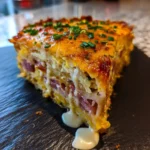 Smoked Turkey, Egg & Hash Brown Casserole With Creamy Herb Ribbon 4 Smoked Turkey Egg Hash Brown Casserole With Creamy Herb Ribbon 1767846781.1571777