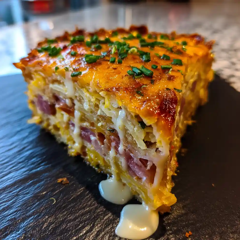 Smoked Turkey, Egg & Hash Brown Casserole With Creamy Herb Ribbon 3 Smoked Turkey Egg Hash Brown Casserole With Creamy Herb Ribbon 1767846781.1571777