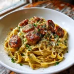 Smoky Paprika Garlic Butter Sausage Bites Over Lemon Zest Parmesan Pasta 4 Smoky Paprika Garlic Butter Sausage Bites Over Lemon Zest Parmesan Pasta 1767858099.789806