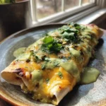 Smothered Green Chili Burritos With Chipotle Lime Avocado Cream 6 Smothered Green Chili Burritos With Chipotle Lime Avocado Cream 1767837395.7792091
