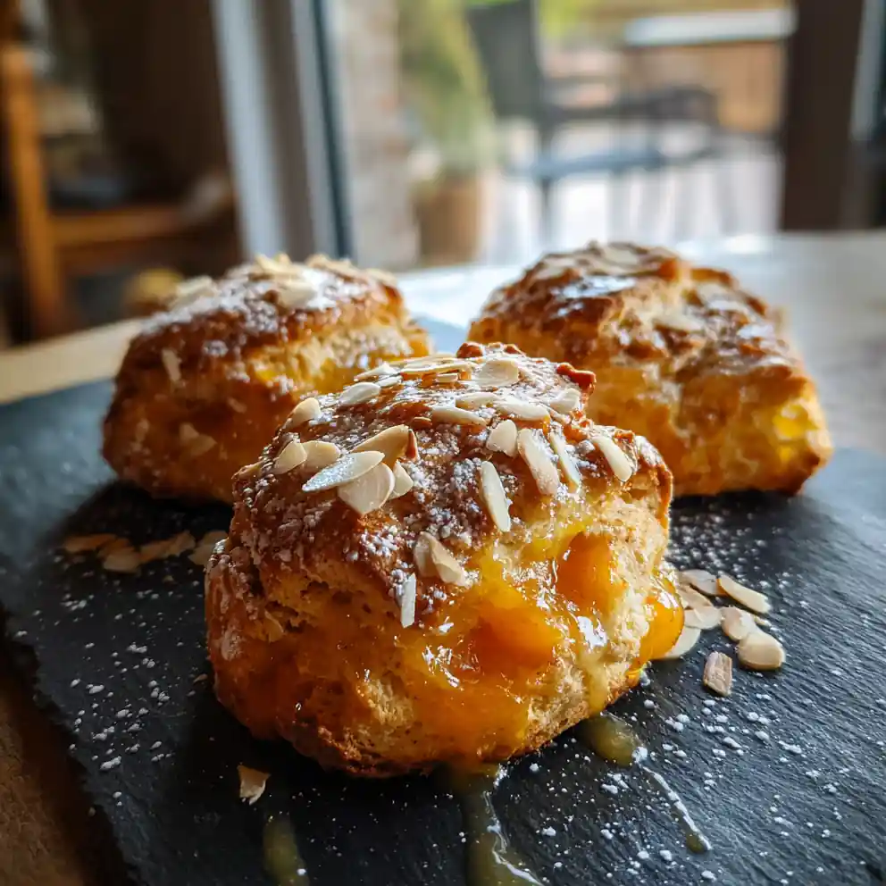 Spiced Peach Compote Swirl Scones 3 Spiced Peach Compote Swirl Scones 1767851796.6211932