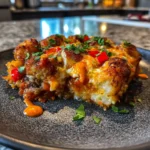 Spicy Harissa Cheese Swirl Tater Tot Sausage Casserole 4 Spicy Harissa Cheese Swirl Tater Tot Sausage Casserole 1767827812.121024