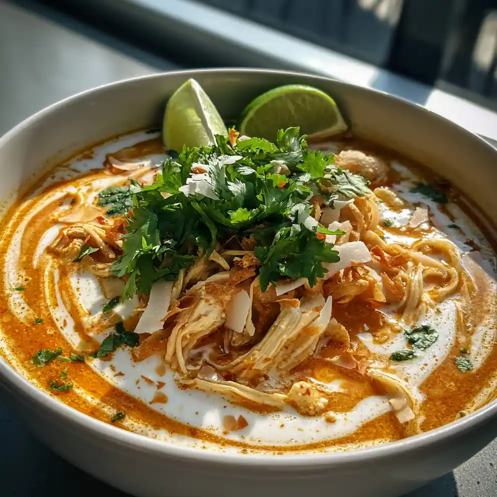 Spicy Thai Chicken Noodle Soup With Coconut Lime Cream Swirl 3 Spicy Thai Chicken Noodle Soup With Coconut Lime Cream Swirl 1767819885.637194