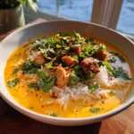 Turmeric Chicken And Rice Soup With Roasted Red Pepper Swirl 6 Turmeric Chicken And Rice Soup With Roasted Red Pepper Swirl 1767855511.1638923