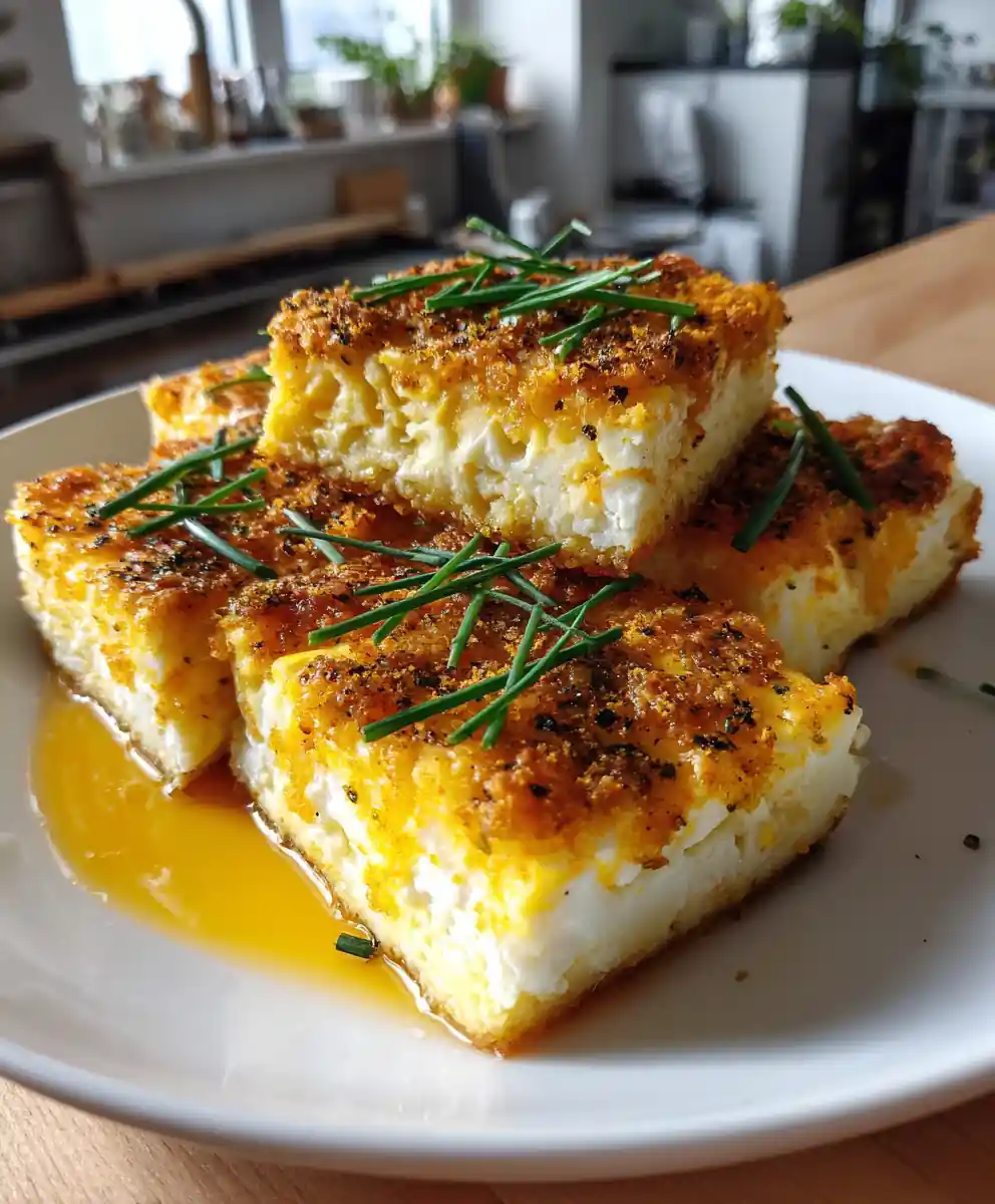 Turmeric Swirled Baked Cottage Cheese Eggs With Za'Atar Crunch 5 Turmeric Swirled Baked Cottage Cheese Eggs with Za'atar Crunch