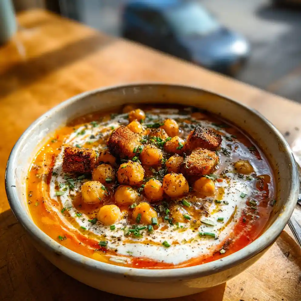 Tuscan Chickpea Soup With Smoked Red Pepper Cashew Cream Swirl 3 Tuscan Chickpea Soup With Smoked Red Pepper Cashew Cream Swirl 1767855003.4149148