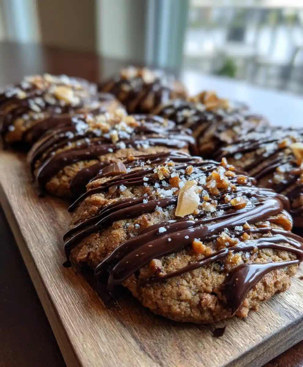 Brown Butter Coffee Toffee Cookies With Espresso Chocolate Drizzle 5 Brown Butter Coffee Toffee Cookies With Espresso Chocolate Drizzle