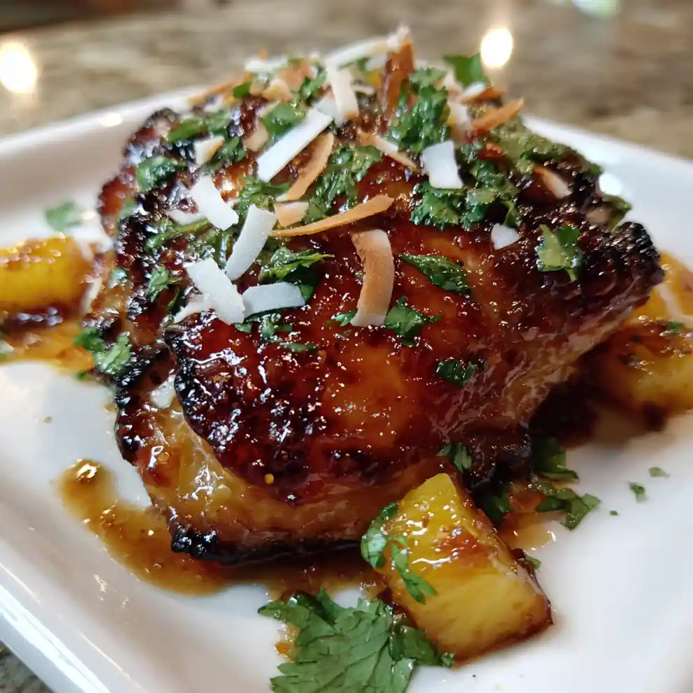 Brown Sugar Pineapple Chicken With Coconut Lime Drizzle 4 Brown Sugar Pineapple Chicken With Coconut Lime Drizzle