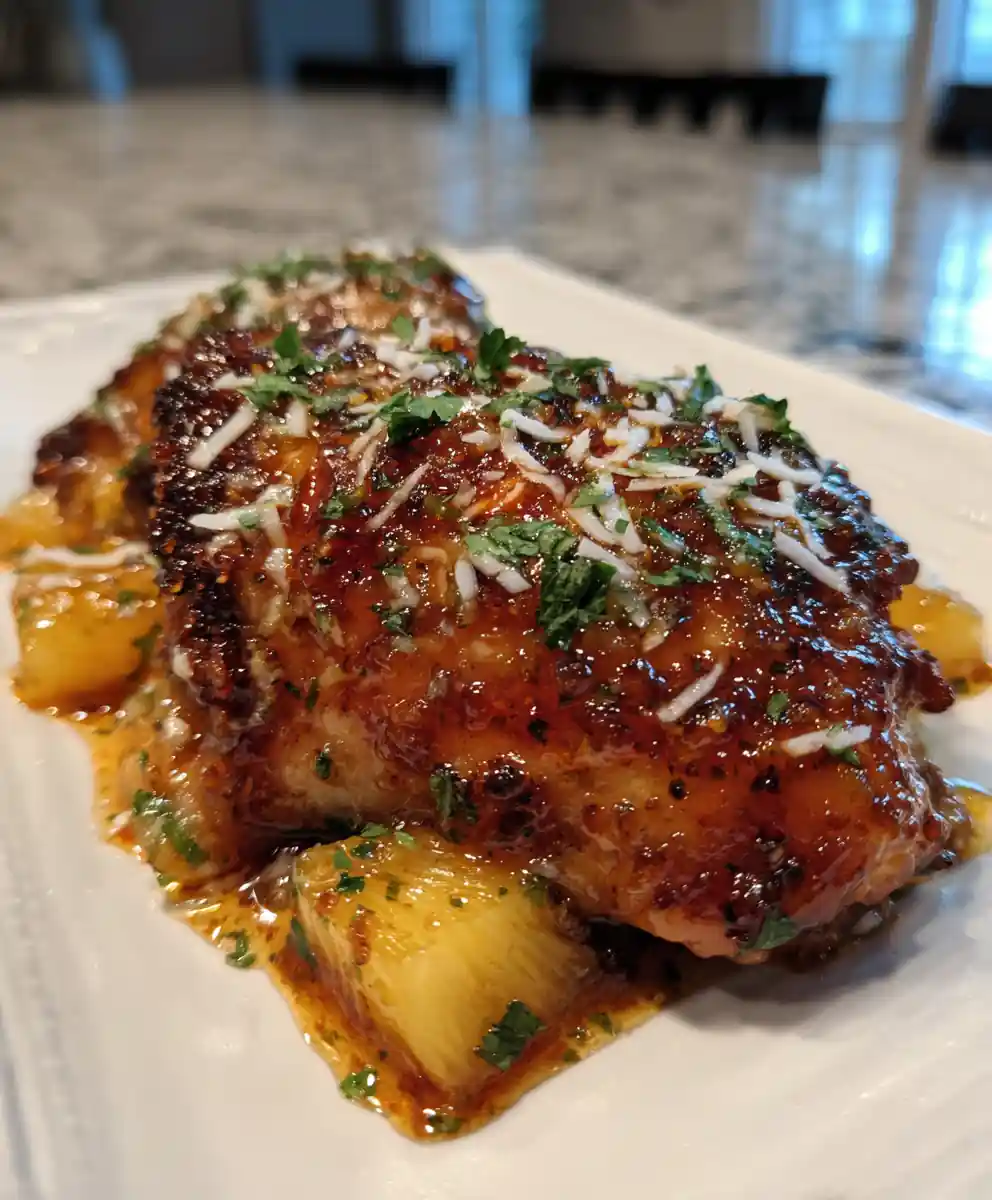 Brown Sugar Pineapple Chicken With Coconut Lime Drizzle 5 Brown Sugar Pineapple Chicken With Coconut Lime Drizzle