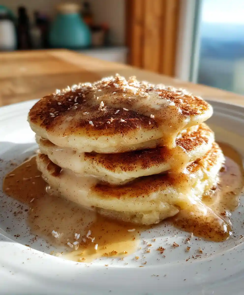 Cinnamon Roll Pancakes With Cream Cheese Swirl And Brown Butter Caramel Drizzle 5 Cinnamon Roll Pancakes With Cream Cheese Swirl And Brown Butter Caramel Drizzle
