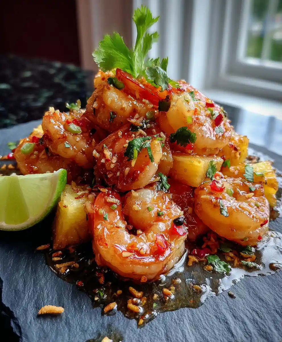 Coconut Lime Glazed Sweet Chili Pineapple Shrimp 5 Coconut Lime Glazed Sweet Chili Pineapple Shrimp
