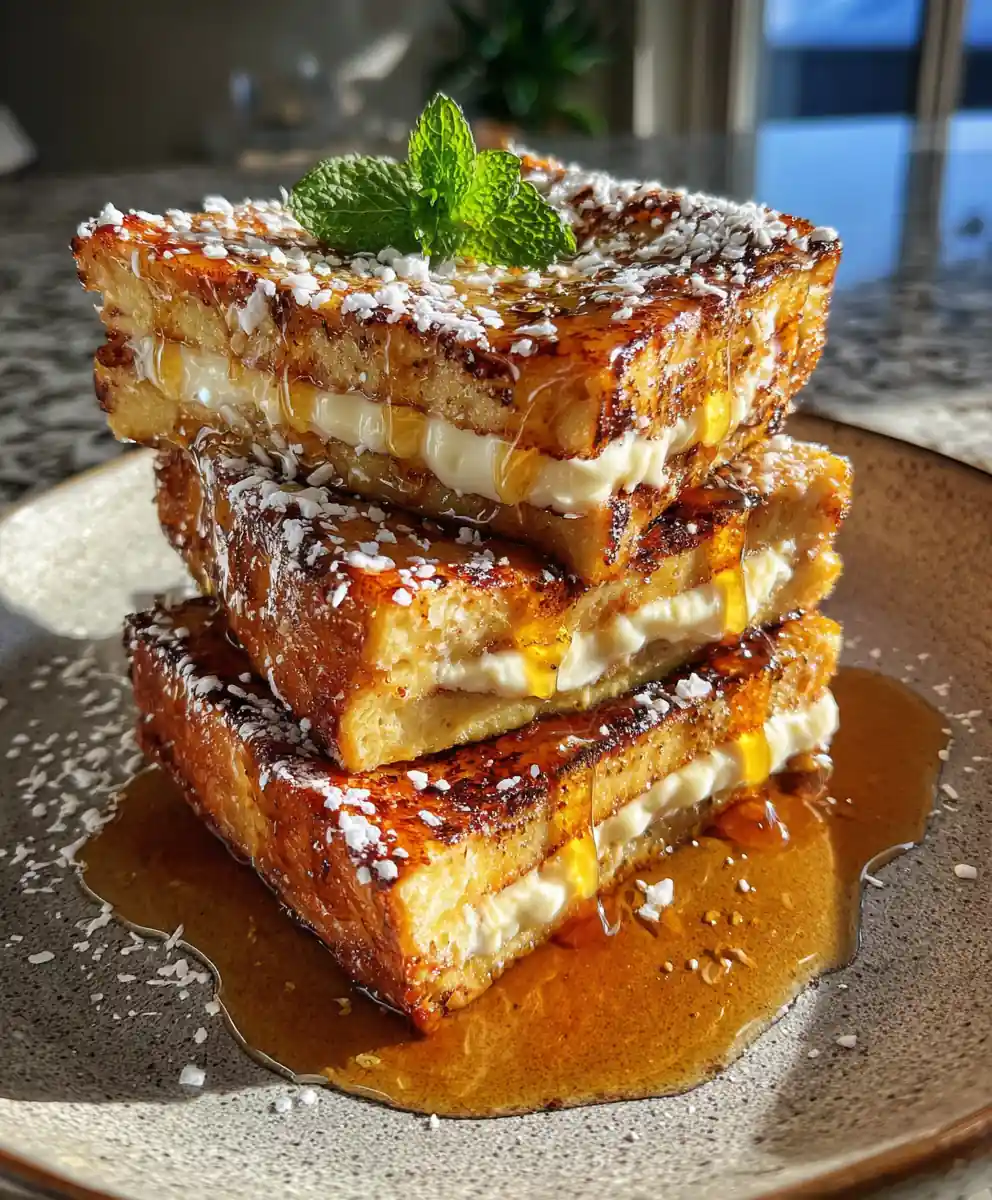 Hawaiian Roll French Toast With Pineapple Coconut Cream Cheese 5 Hawaiian Roll French Toast With Pineapple Coconut Cream Cheese