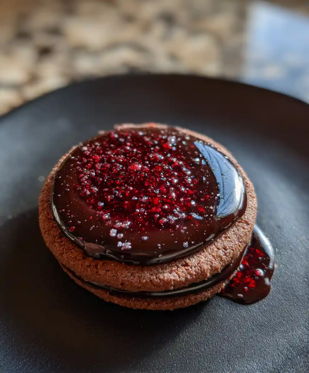 Raspberry Infused Chocolate Sandwich Cookies With Salted Ganache 5 Raspberry Infused Chocolate Sandwich Cookies With Salted Ganache