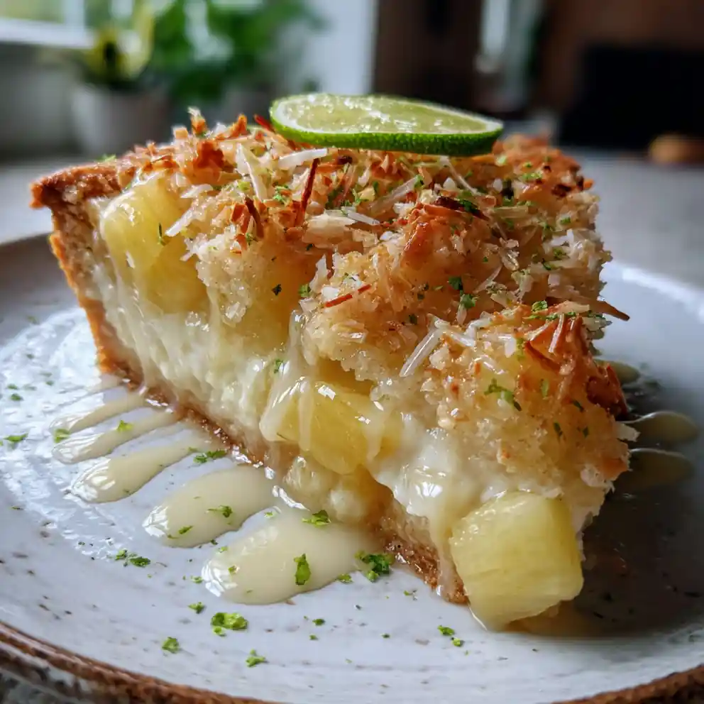 Tropical Pineapple Cream Cheese Cobbler With Coconut Lime Crumble 4 Tropical Pineapple Cream Cheese Cobbler With Coconut Lime Crumble