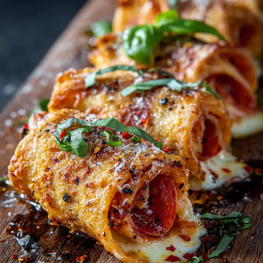 Cheesy Pepperoni Pizza Roll Ups 4 Cheesy Pepperoni Pizza Roll Ups