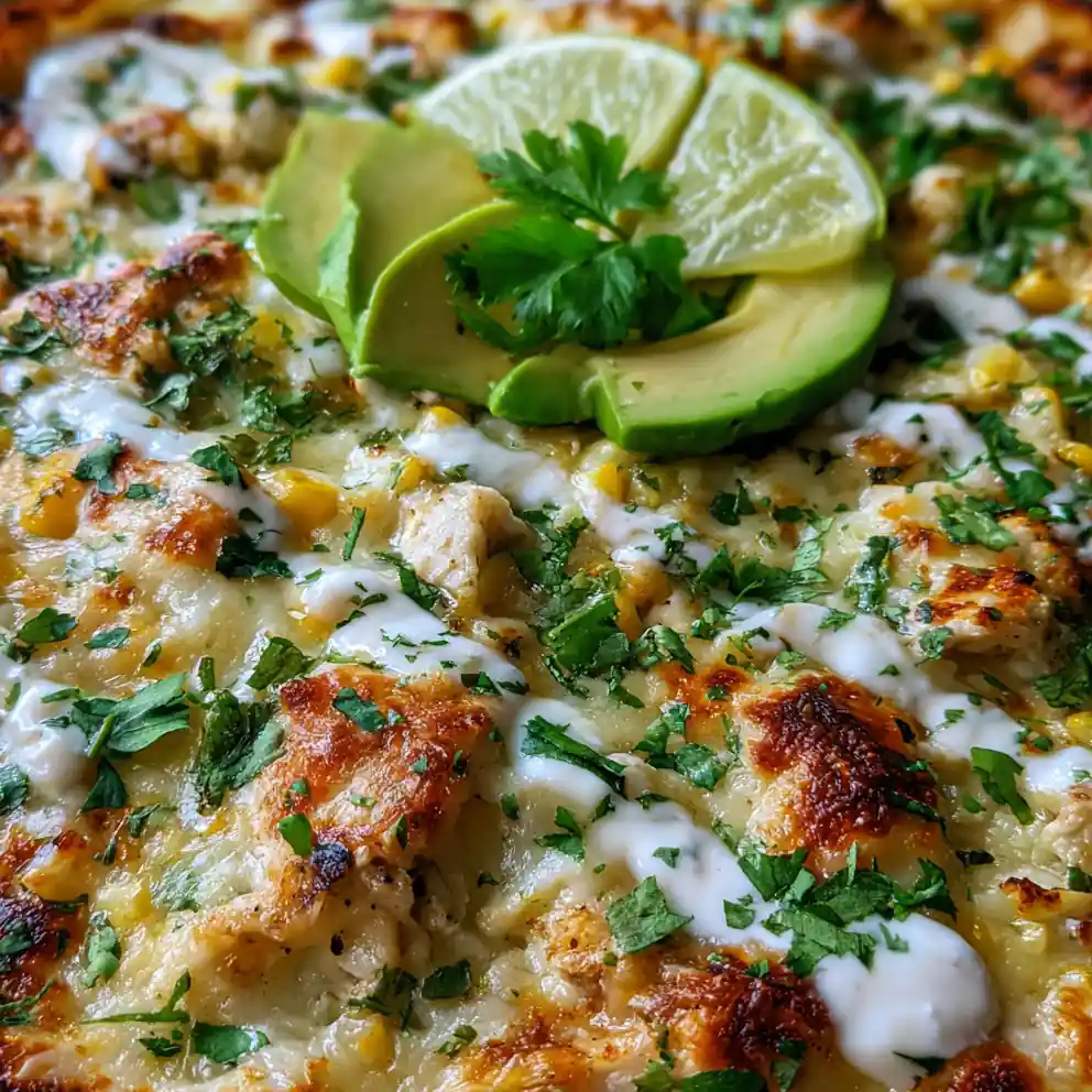 White Chicken Chili Cottage Cheese Winter Bake