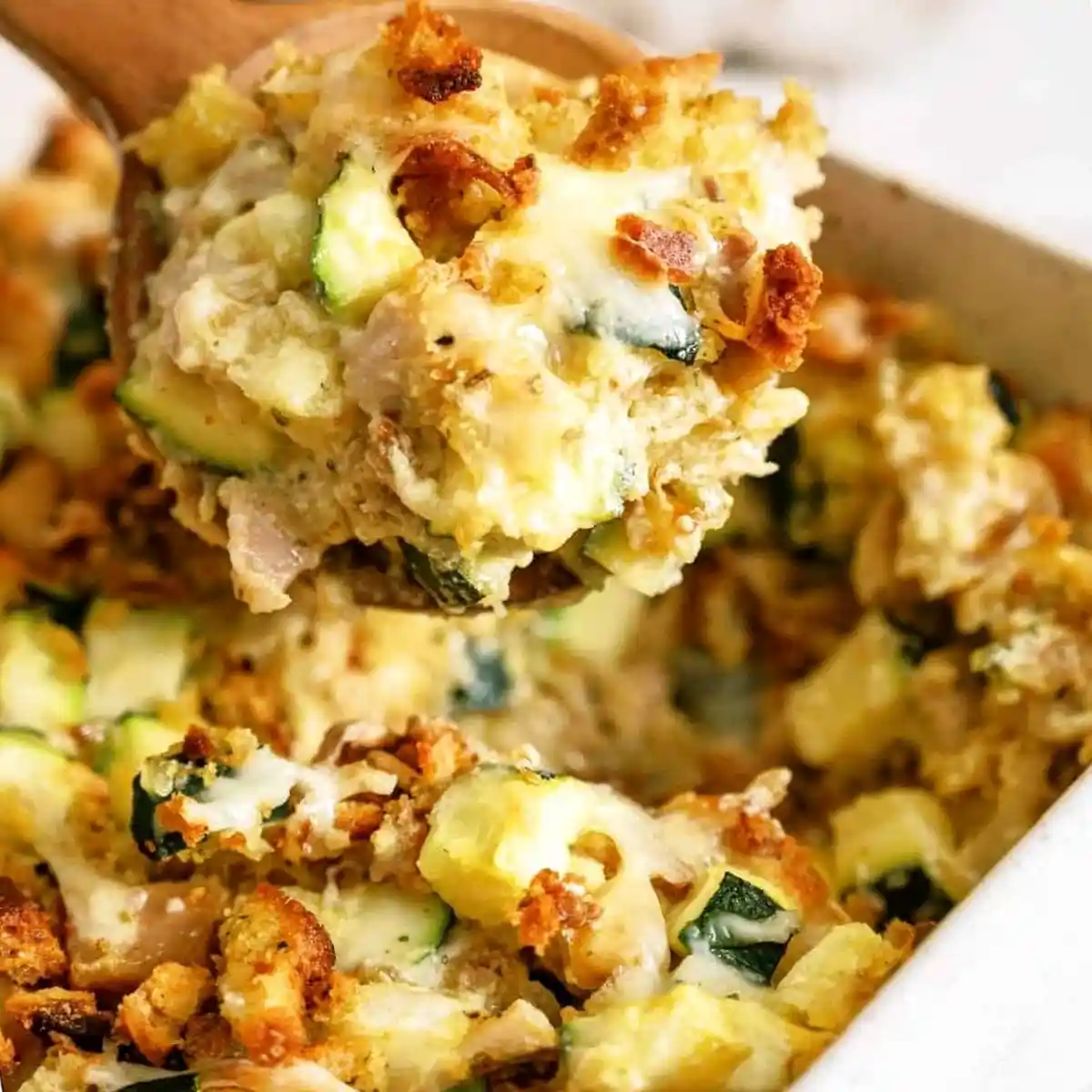 Creamy Chicken and Zucchini Stuffing Bake 3 Recipe image