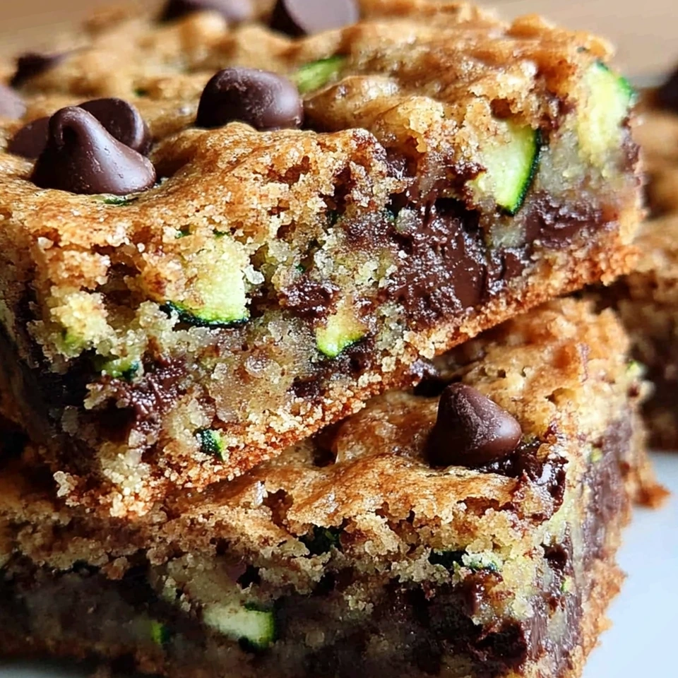 Chewy Chocolate Chip Zucchini Cookie Bars 3 Recipe image