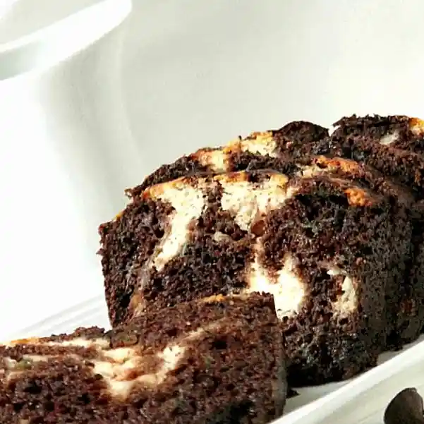 Chocolate Zucchini Bread with Cream Cheese Swirl 3 Recipe image