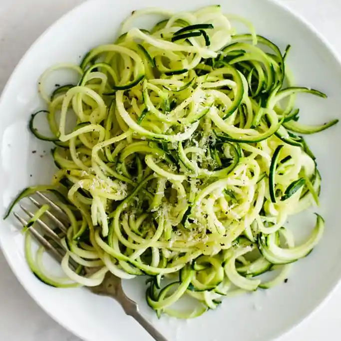 Simple Garlic Parmesan Zucchini Noodles 3 Recipe image