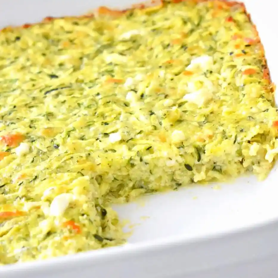 Cheesy Crustless Zucchini Pie 3 Recipe image