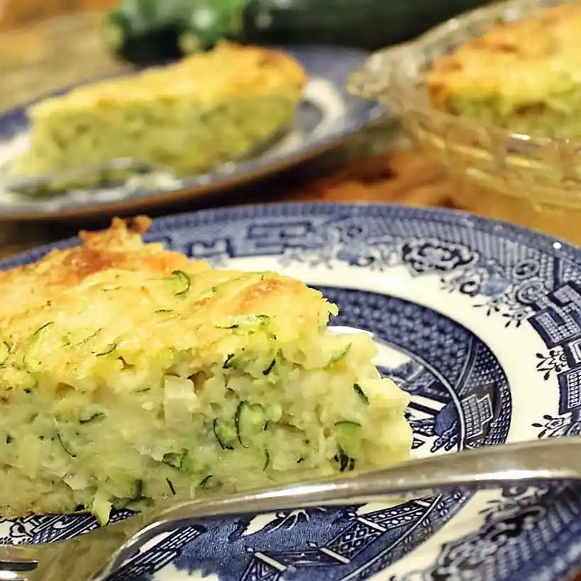 Savory Crustless Zucchini Pie 3 Recipe image