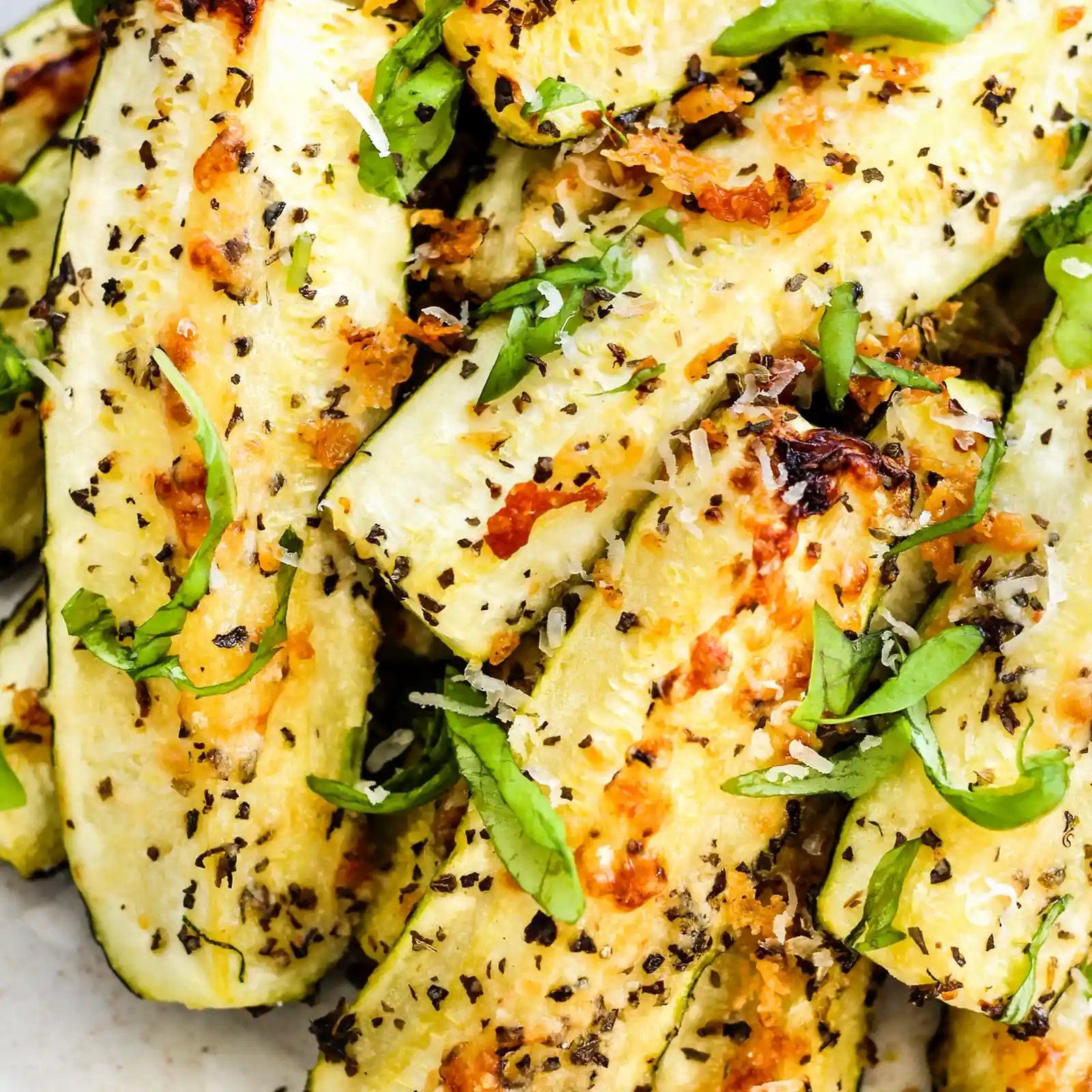 Easy Roasted Zucchini With Parmesan & Basil 3 Recipe image