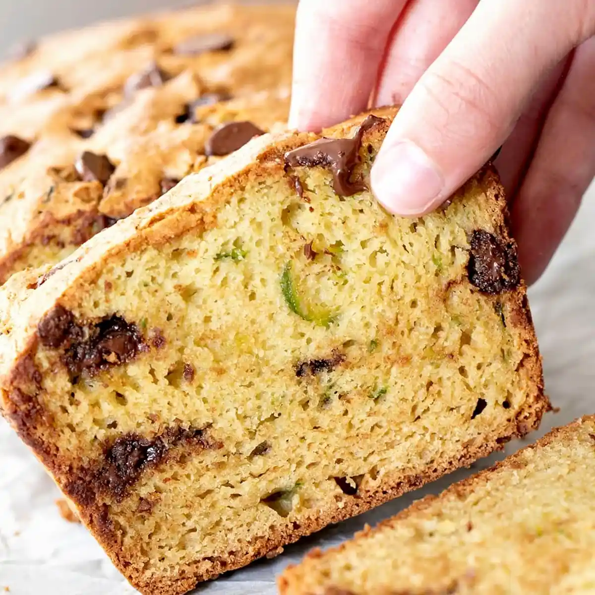 Moist Gluten Free Chocolate Chip Zucchini Bread 3 Recipe image