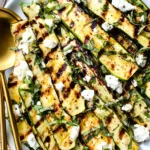 Grilled Zucchini With Goat Cheese, Basil & Honey 4 Grilled Zucchini With Goat Cheese, Basil & Honey