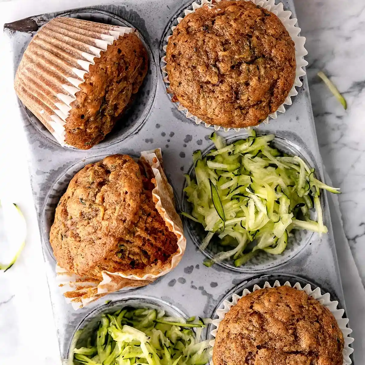 Homemade Zucchini Muffins 3 Recipe image