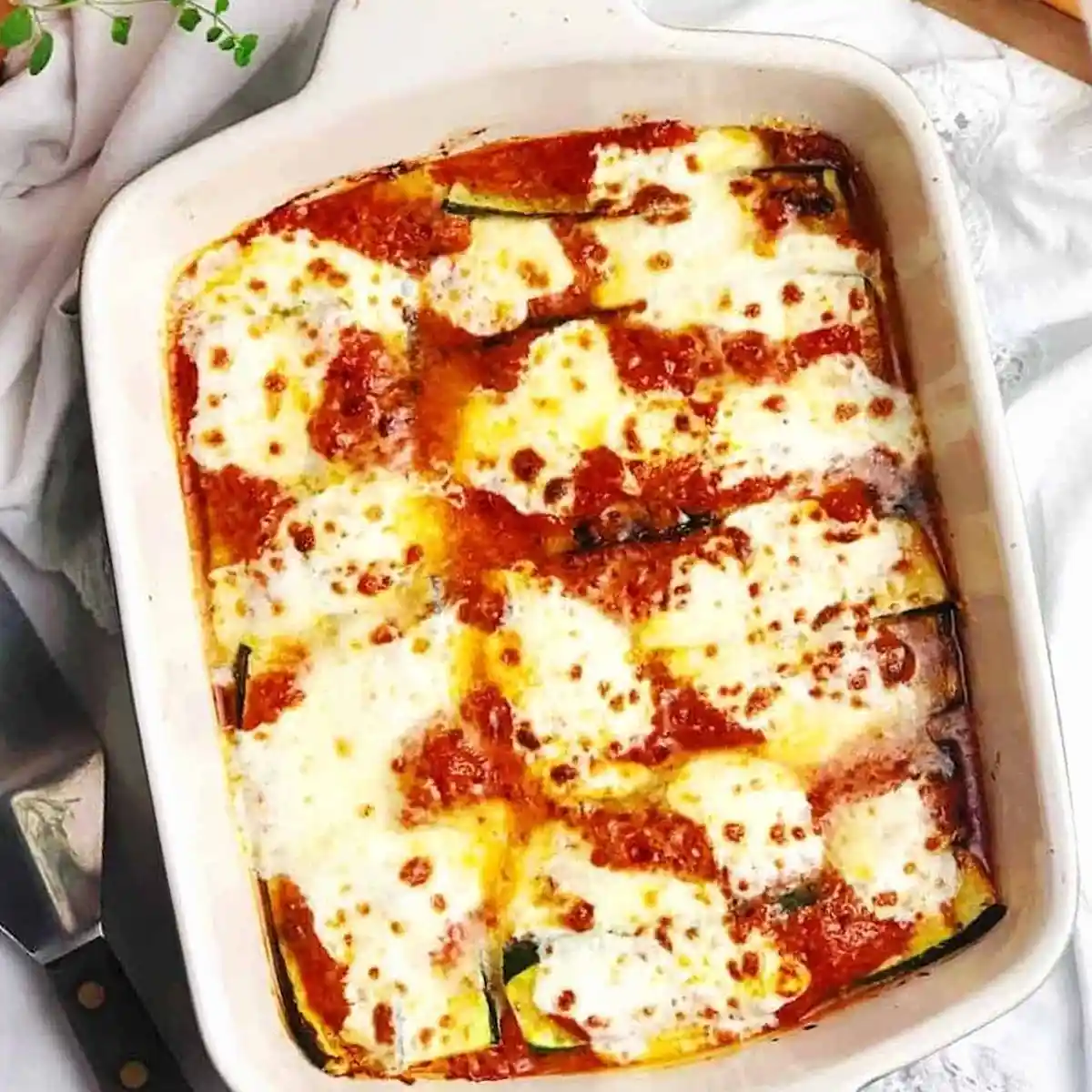 Baked Italian Zucchini with Marinara and Mozzarella 3 Recipe image