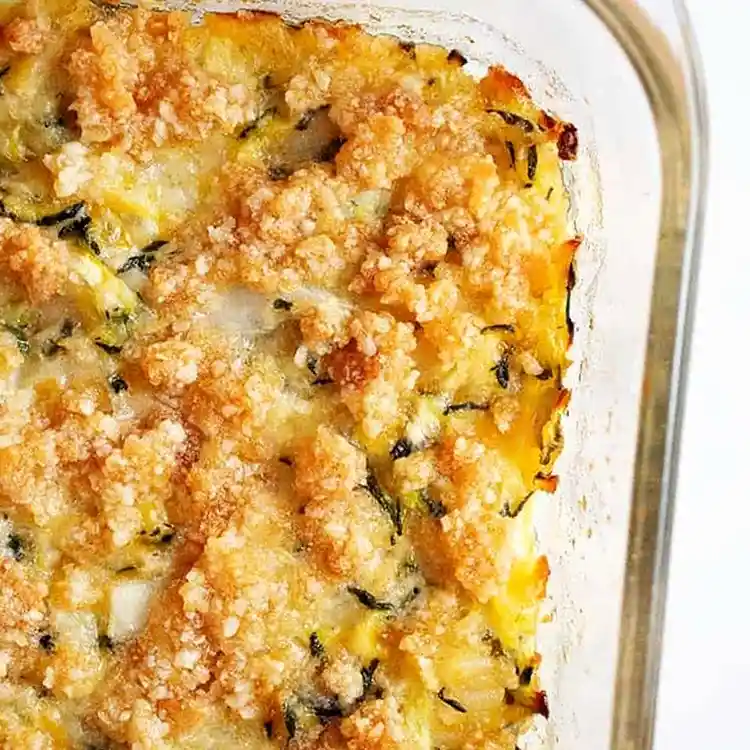 Cheesy Low Carb Zucchini Bake 3 Recipe image