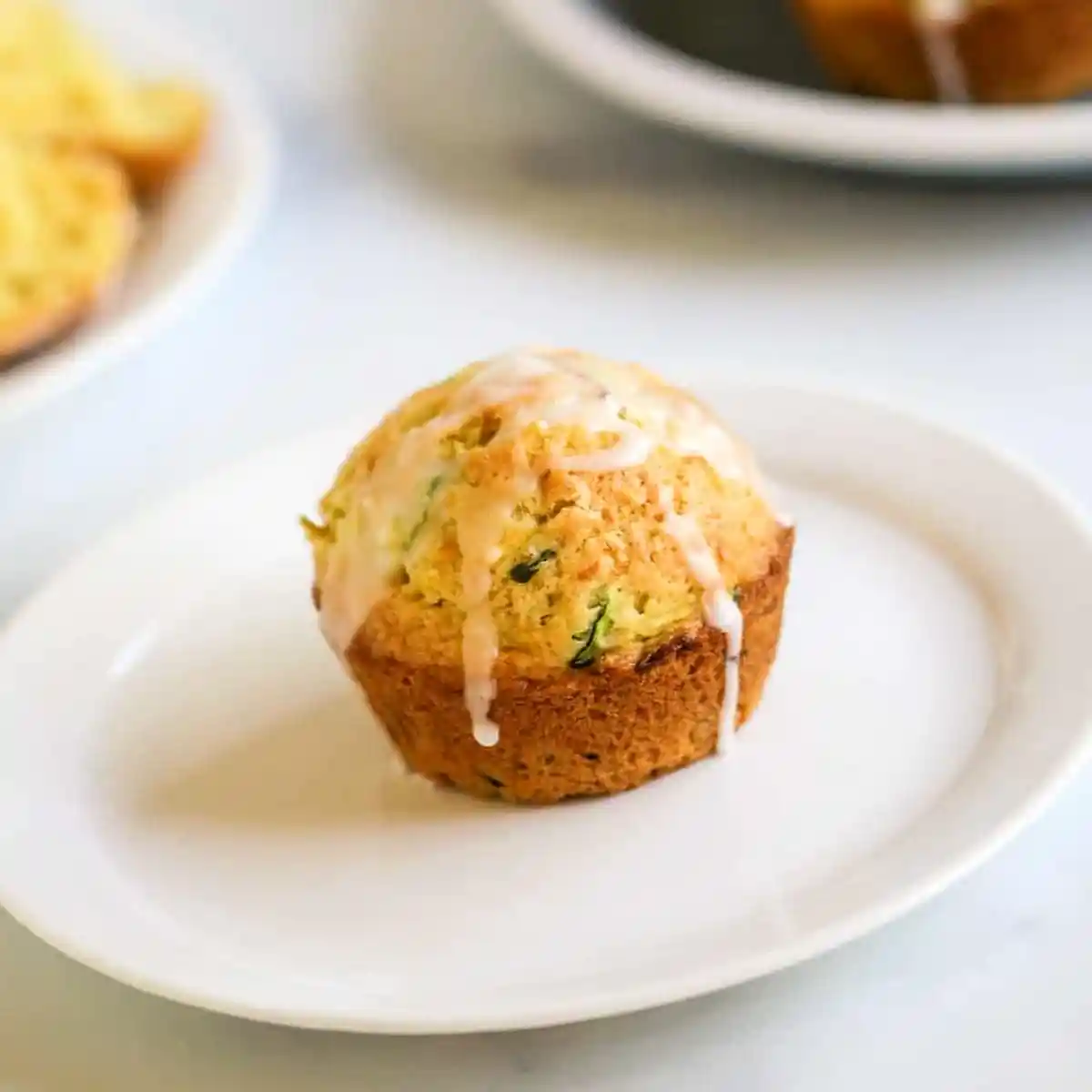 Zesty Lemon Zucchini Muffins with Citrus Glaze 3 Recipe image